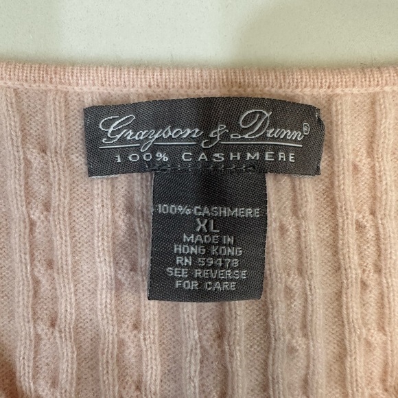Grayson and Dunn Pink Cashmere Sweater Vest - Picture 2 of 5